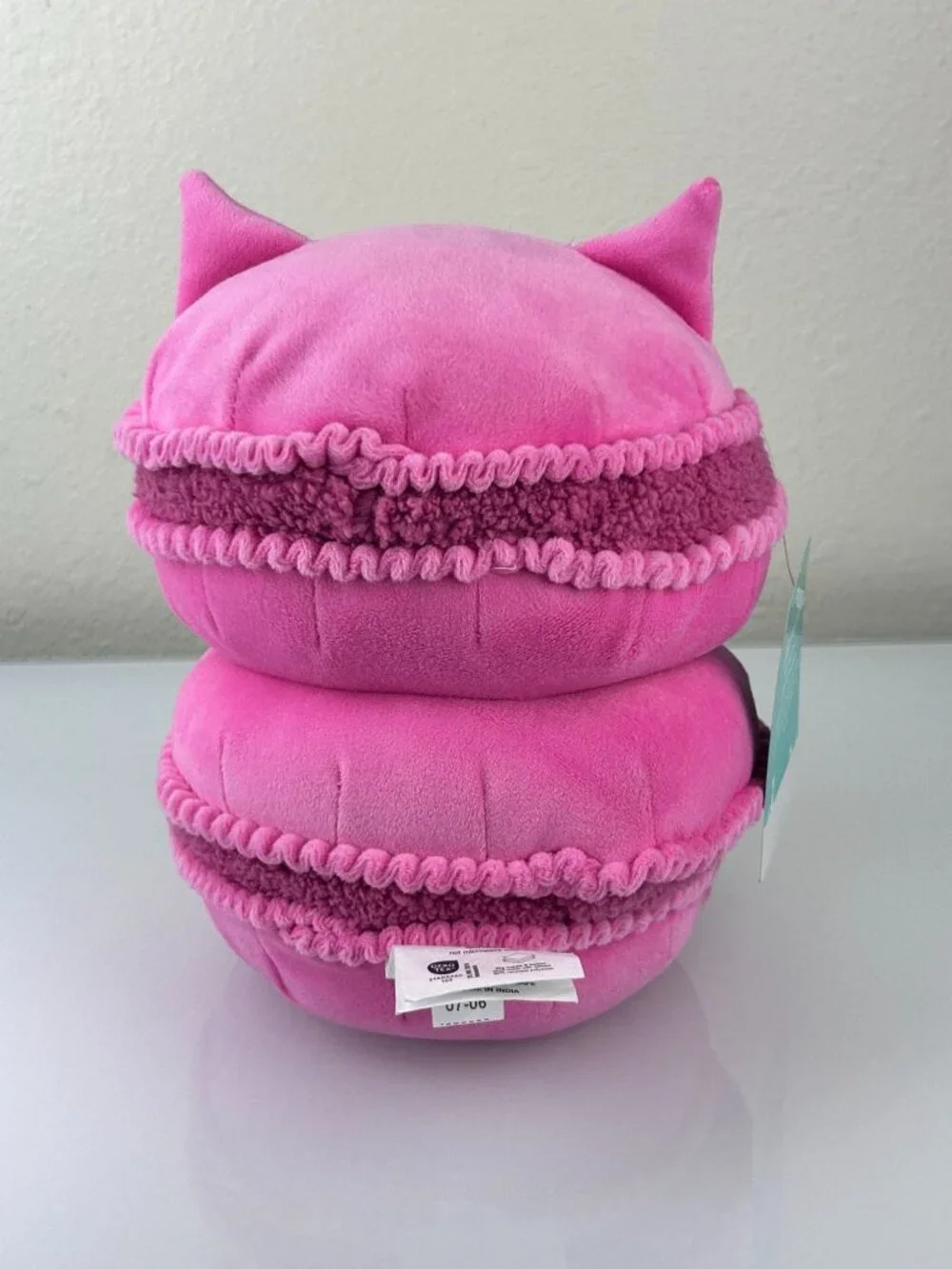 Pillowfort Mini Weighted Cat Macaron Cookie Plush Comfort Stuffed Animal 1lb 4oz